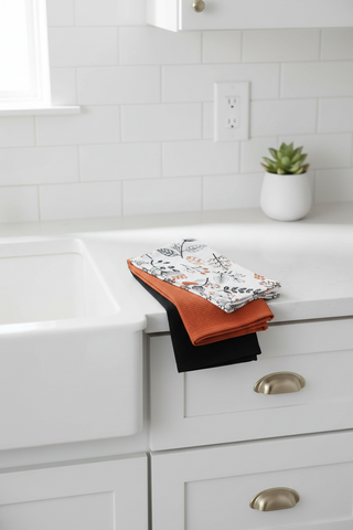 Persimmon Kitchen Towel Set Of 3 Pcs