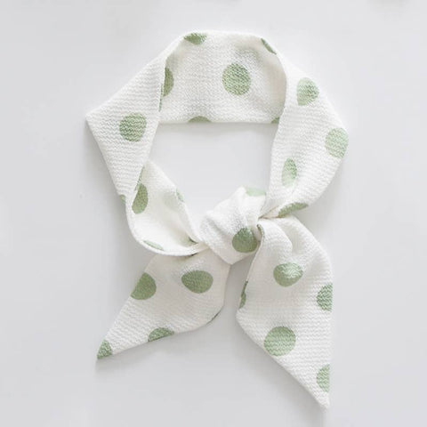 Polka Dot Multifunction Hair/Neck/ Purse Scarf