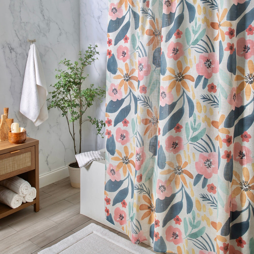Saltillo Fabric Shower Curtain