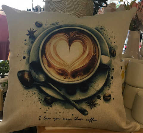 More Than Coffee Pillow Cover