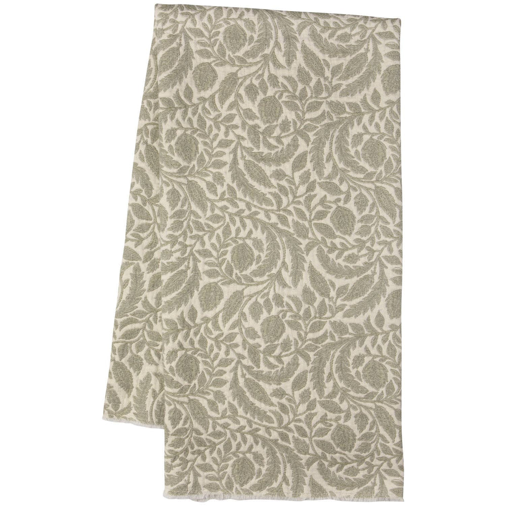 Heirloom Topiary Green Throw