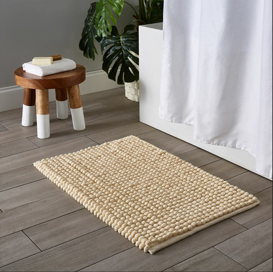 Puff Bath Mat Cream