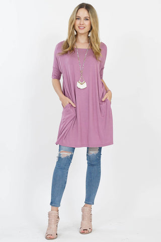 Boat Neck Tunic 2 Colours