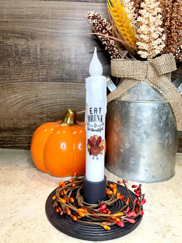 Orange Pip Berry Taper Candle Ring