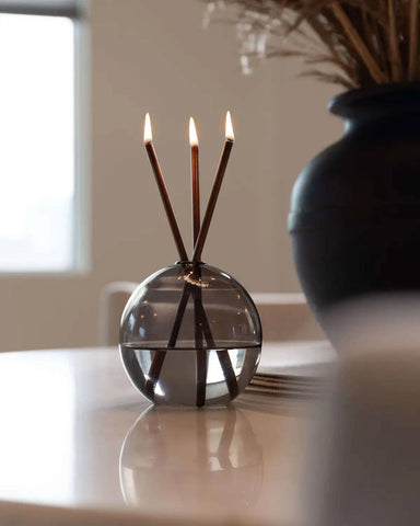 Neva Storm Glass Vase for Everlasting Candles