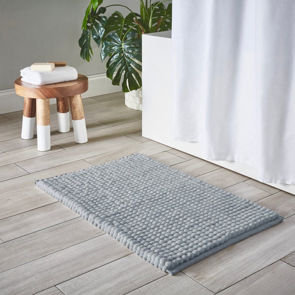Puff Bath Mat Grey
