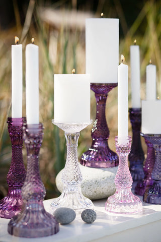 Bella Vintage Pillar Candle Holder 4 Colours