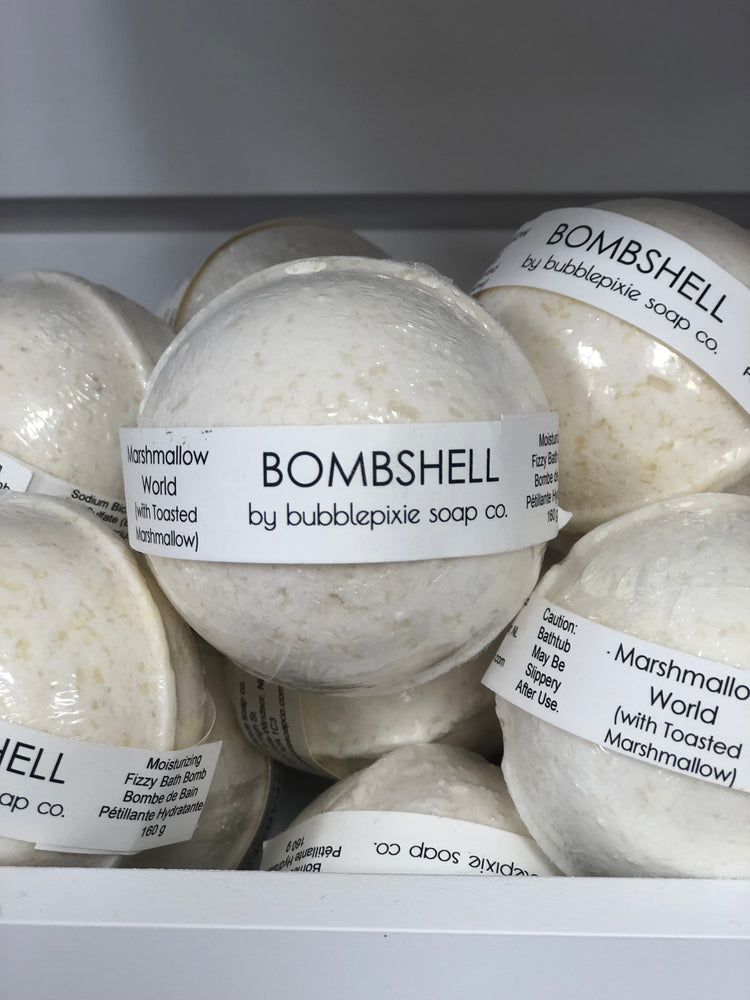 Marshmallow World (with Toasted Marshmallow) Bombshell Bath Bomb