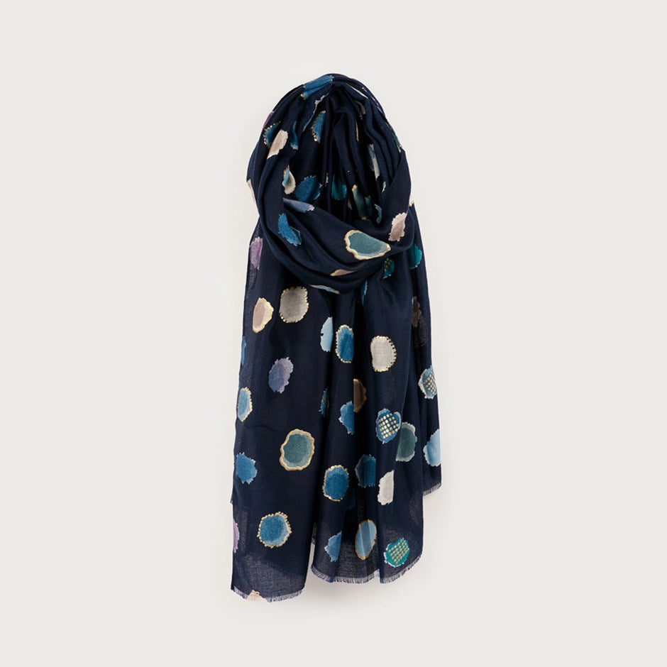 Lots of Dots Scarf Blue