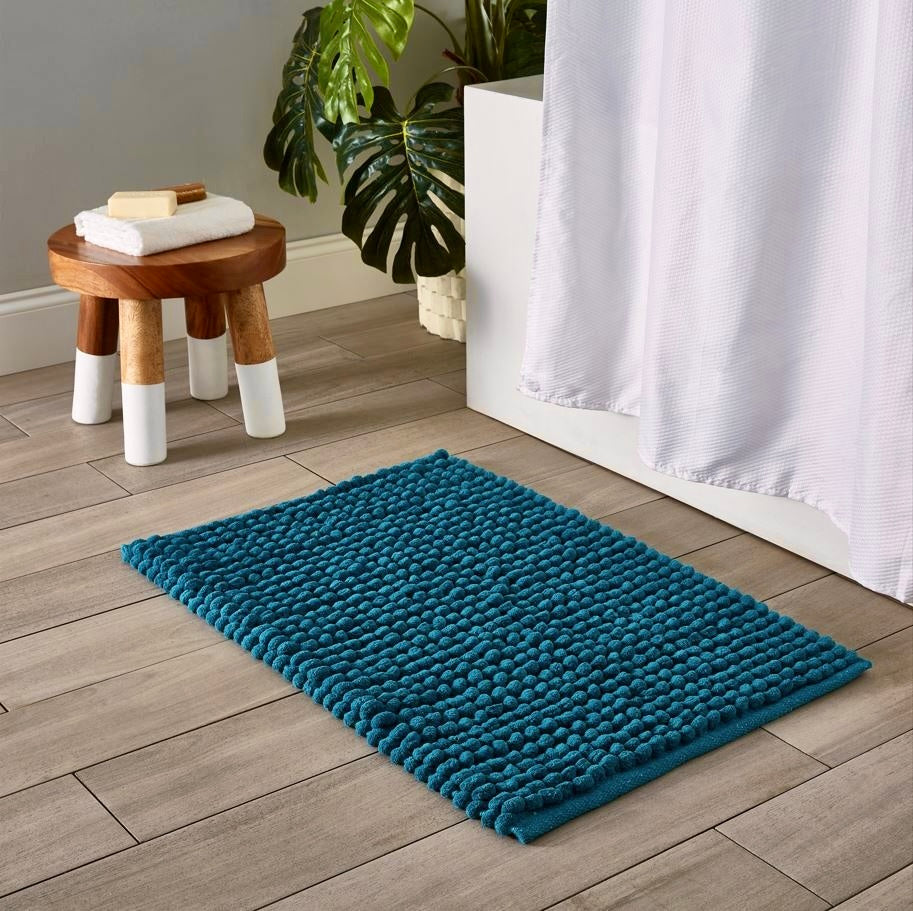 Puff Bath Mat Teal