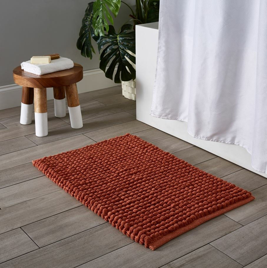 Puff Bath Mat Terracotta