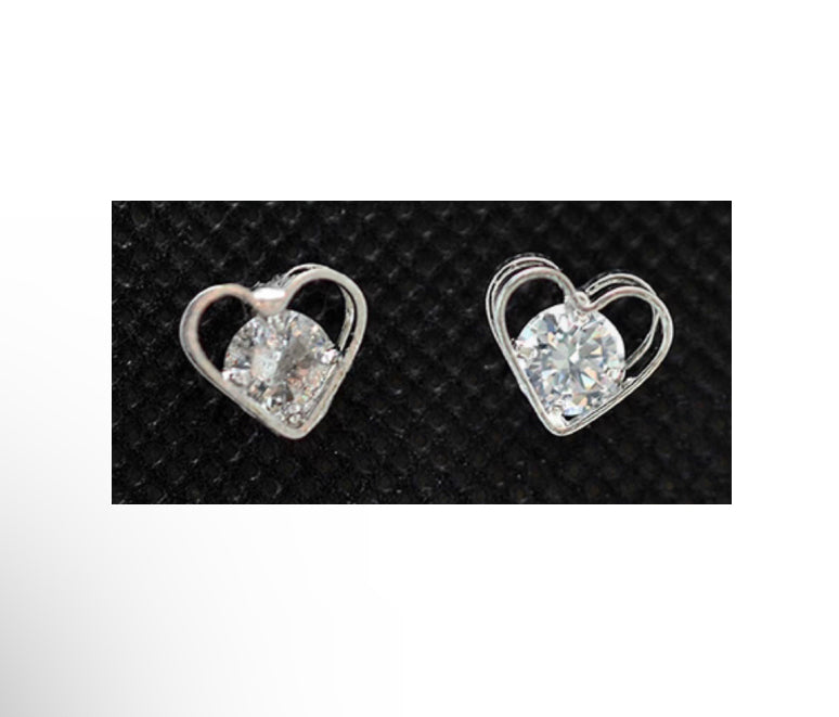 Crystal Heart Earrings