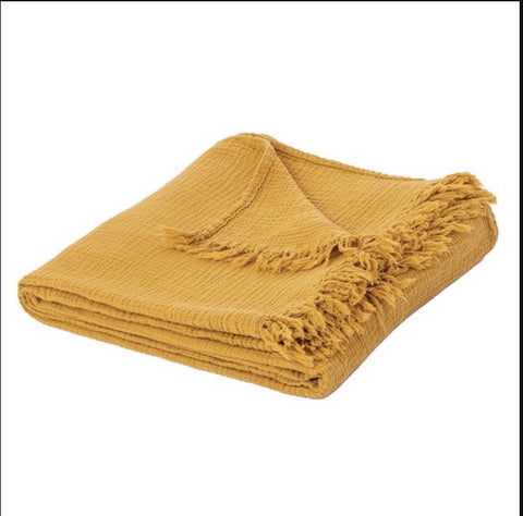 Muslin Pillow And Throw Collection - 7 Colours