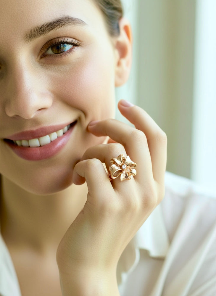 Ribbon Flower Ring