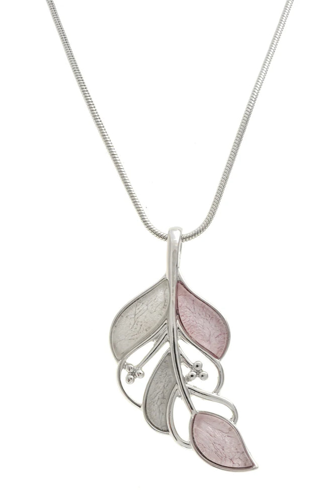 Blushing Leaf Necklace