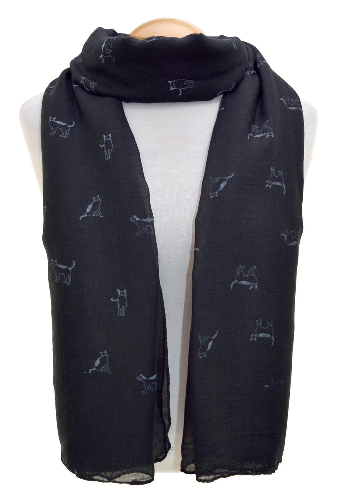 Kitty Black Scarf