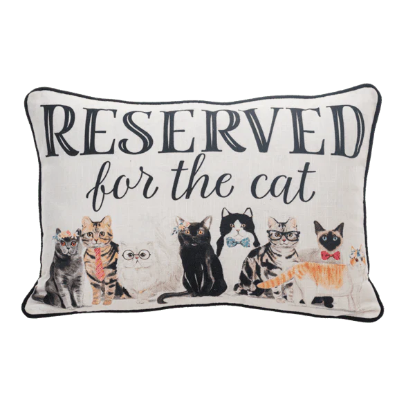 Reserved For The Cat Pillow