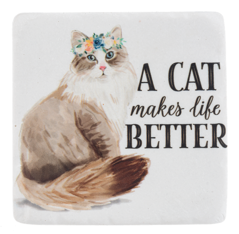 Cat Coasters Set