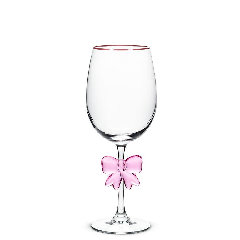 Wine Glass w/Bow