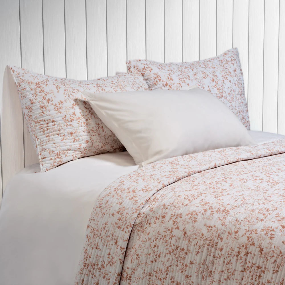 Marjolaine Quilt Set Terracotta