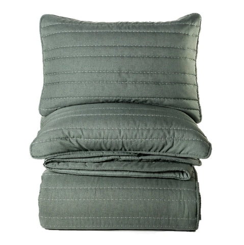 Dumpling Quilt Set Green