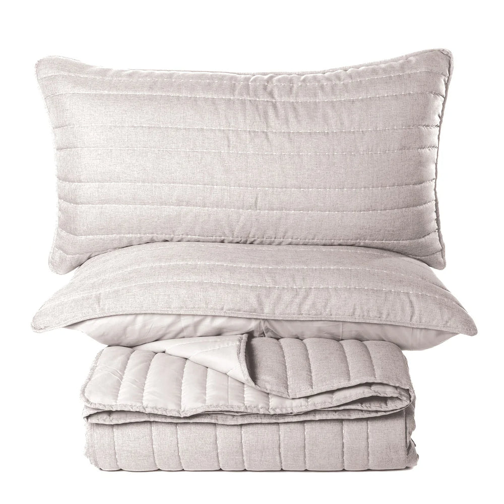 Dumpling Quilt Set Natural