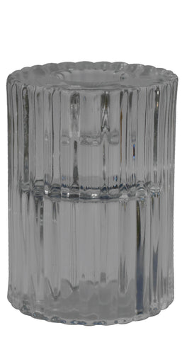 Rillo Glass Candle Holder