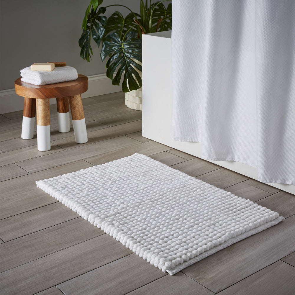 Puff Bath Mat White
