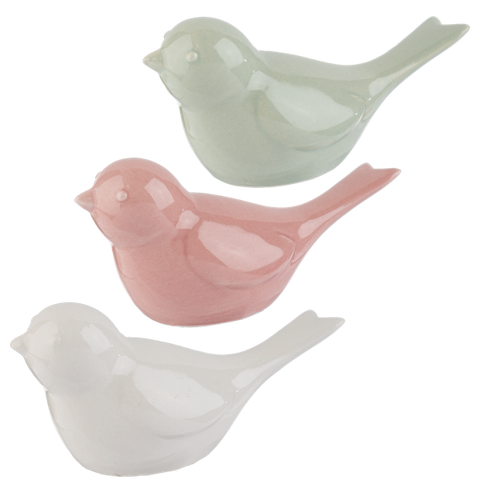 Pastel Bird Figurine
