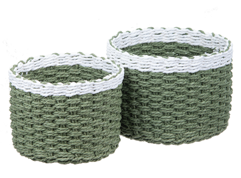 Green Woven Basket