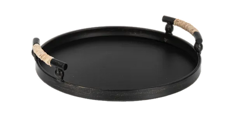 Black w/Jute Tray