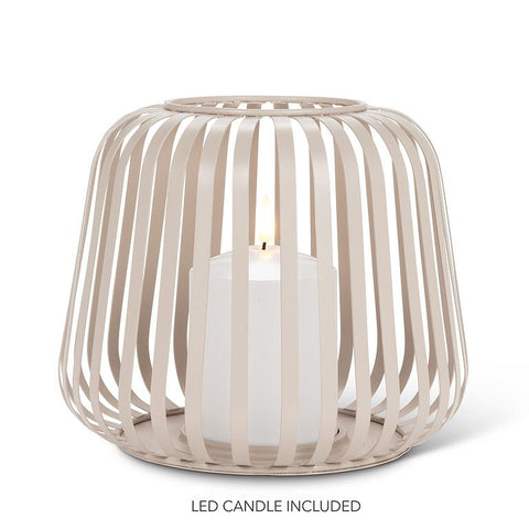Cage Lantern w/LED Candle