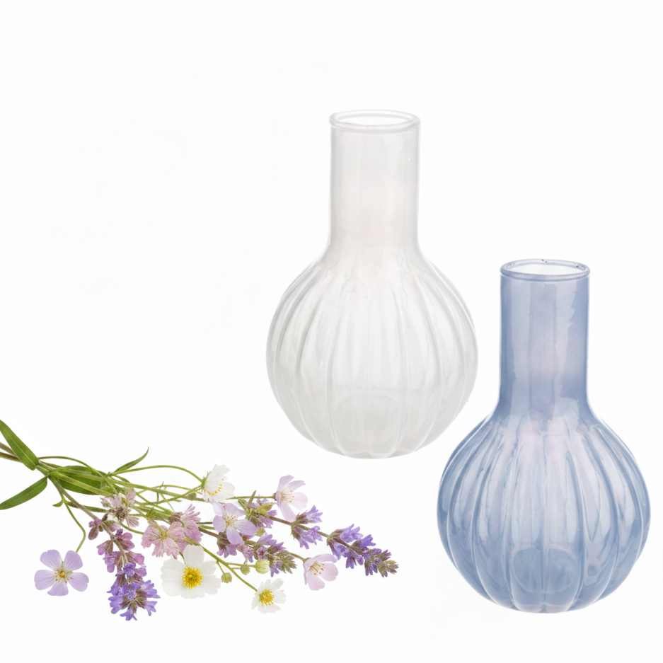 Milk Glass Tapered Vase