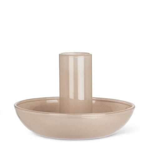 Pipe Candle holder Taupe