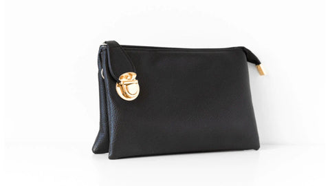 Amanda Crossbody Black w/Gold