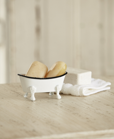 Enamel Bathtub Soap Dish