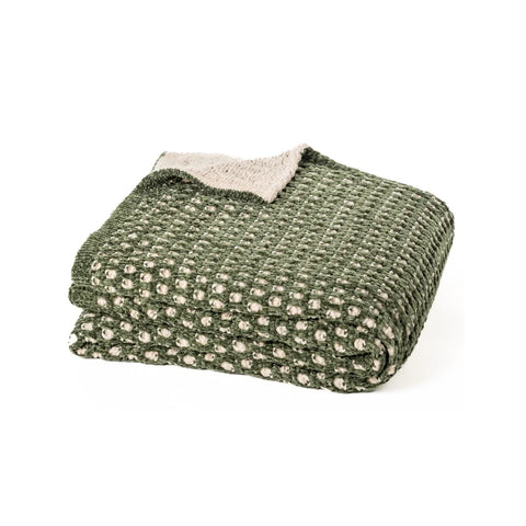 Augustine Chenille Throw Green