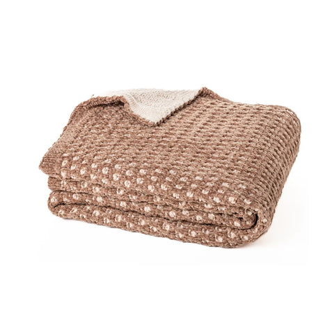 Augustine Chenille Throw Brown