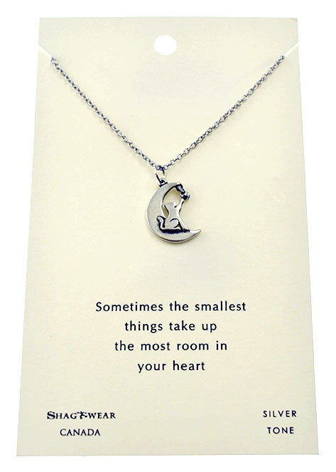 Kitten on the Moon Necklace