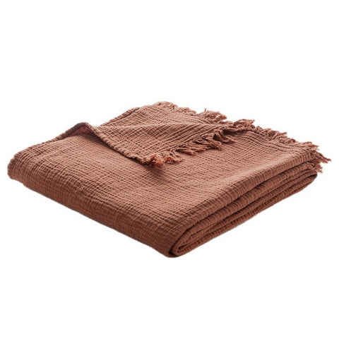 Muslin Pillow And Throw Collection - 7 Colours
