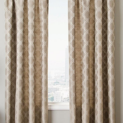 Cleopatra Drapery Pair Stone