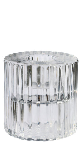 Rillo Glass Candle Holder
