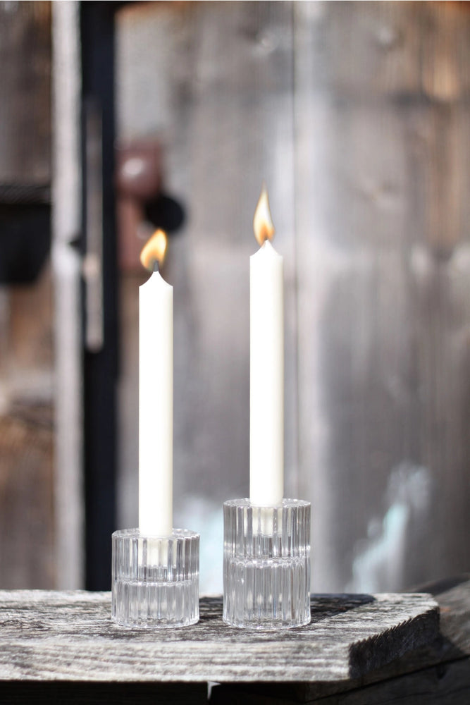 Rillo Glass Candle Holder