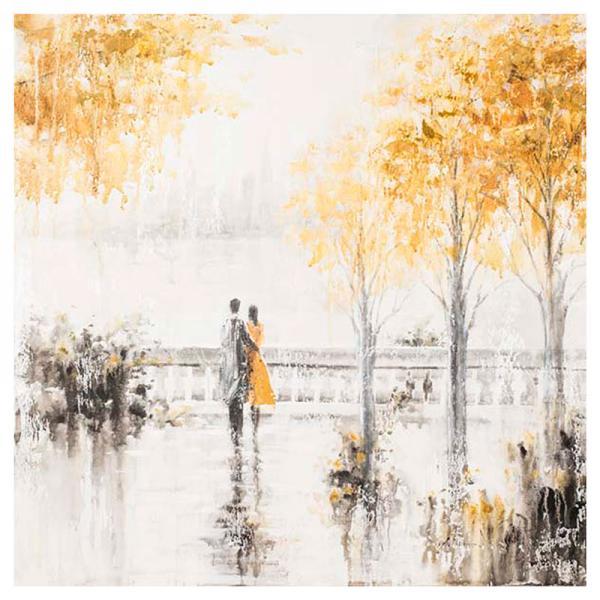 Couple Walking Canvas Print