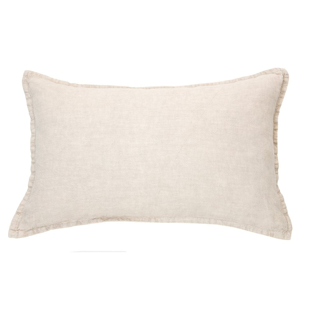 Linen Stone Washed Lumbar Pillow 2 Colours