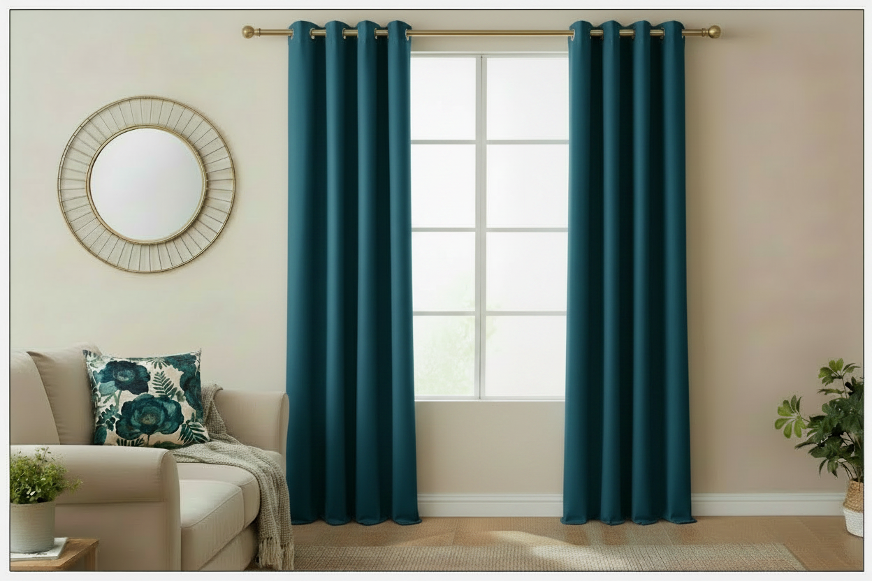 Samuel Curtains Peacock