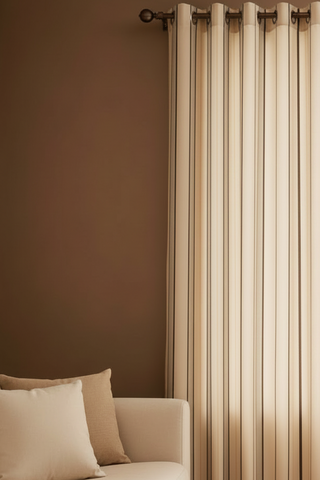 Silky Stripe Drapery Pair