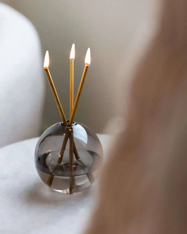 Neva Storm Glass Vase for Everlasting Candles