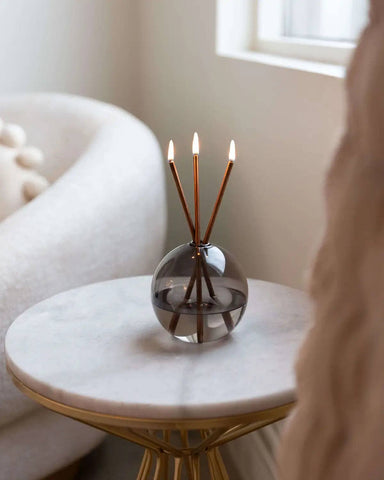 Neva Storm Glass Vase for Everlasting Candles