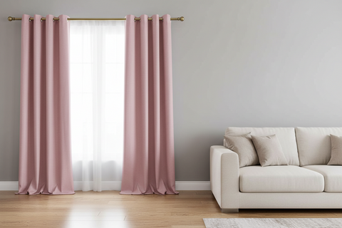 Samuel Curtains Soft Rose